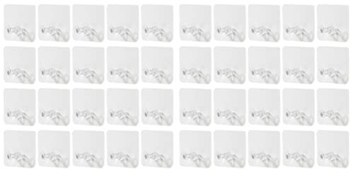 Cabilock 40pcs Cable Management Tray Extra Strong Adhesive Hooks Wall-Mounted Plug Holders Hide Wires Plastic Hanging Hooks