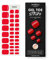 MOYOU LONDON Semi Cured Gel Nail Strips, 32 Pcs. Gel Wraps, Easy Apply & Remove for Salon-Quality Pedicure, Works with Any Nail Lamps