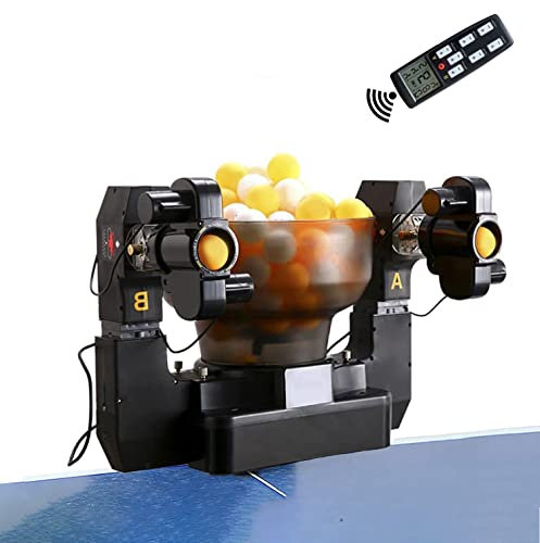 Gguwug Robot da Ping Pong Automatico Con Telecomando Wireless per Allenamento e Pratica Interna