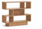 OTZ 3 Tier Cube Bookcase, Oak Wooden Shelving Display Storage Unit Office Living Room Furniture