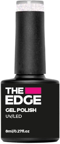 THE EDGE Gel Nail Polish 8ml - The Glazed French - UV/LED Manicure/Pedicure for Salon & Home Use, Highly Pigmented/Long Lasting/2-Coat Coverage