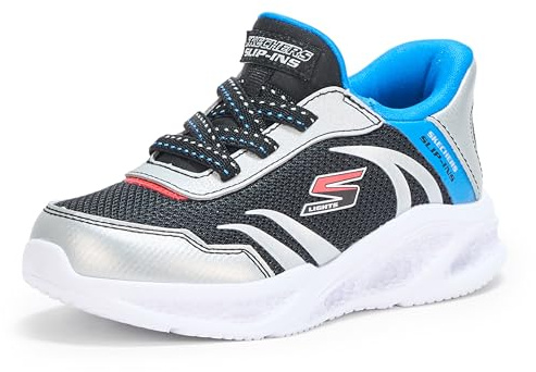 Skechers Jungen Skechers Meteor-Lights Brisk-Beams Slip-InTurnschuhe