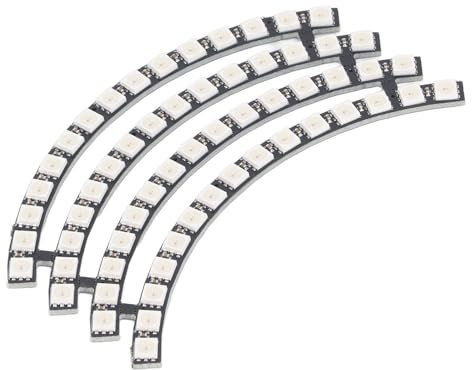 60 Bits LED-Lampenplatine RGB-LED-Lichtmodul WS2812 5050 RGB-Rundlichtmodul für LED-Panel und Lampenplatinendekor