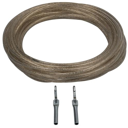Zollseil nach Maß Meterware 6mm Ø Planenseil mit Drahtseileinlage Zollschnur Kabel Seil PKW LKW Auflieger Anhänger mit 2X Haken oder Zollseilendstück (5m + 2X Simplexhaken)