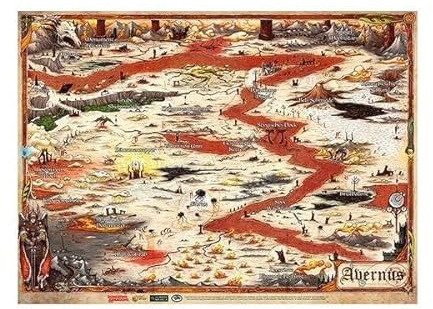 Ulisses Spiele GFDND72793-G - D&D Landkarte Avernus