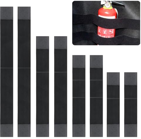 8 STK Auto Kofferraum Organizer Klett, Auto Organizer Kofferraum, Auto Klettverschluss Streifen, Klettbänder zur Befestigung von Gegenständen im Auto, Kofferraum Aufbewahrung, 23cm 34cm 46cm 54cm