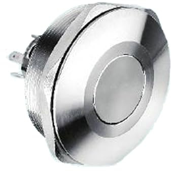 40mm Stainless steel 1NO1NC IP67 on-off push button switch 40mm diam mounting hole latching switch metal pin terminal BIANMTSW