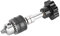 Drill Chuck Adapter, Impact Drill Bits Drill Bit Adapter Aluminum Alloy Large Chuck Hand Twisted Drill 0.5mm-6.5mm Clamping Range for Drilling Wood, Horn, Olive, Walnut, Plastic