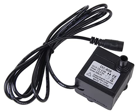 Water Fountain Pump, Mini Submersible Water Pump, 1.5-2m Dc 6-12v 5w Mini Electric Fountain Water Pump for Aquarium, Fish Tank, Pond, Statuary, Hydroponics, Solar Water Fountain Pump