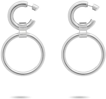 LIEBESKIND BERLIN Damen Schmuck - Kette, Ohrringe & Armband mit ineinander verschlungenen Ringen aus Edelstahl in Silber, Gold & Roségold