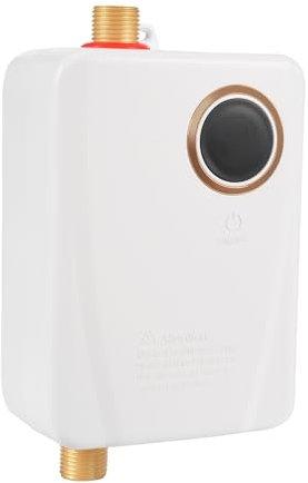 110V 3000W Elektrischer Warmwasserbereiter LED Warmwasser-Durchlauferhitzer wasserdicht nach IPX4 20~50℃ 1-5L Intelligente Steuerung kann in Wohnungen, Schulen, Krankenhäusern (Weiß)