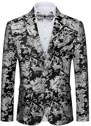 Autsel Blazer Homme de Fête à Paillettes Veste de Smoking Slim Fit | Casual, Soirée, Costume, Mode, Formal, Tuxedo, Dinner Suit, Dress Set, Clothing, Outerwear