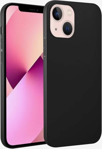 Eiselen Hülle für iPhone 13 Mini, Schwarz Ultra Dünn Soft Silikon TPU Schutzhülle, Kratzfest, rutschfest & Stoßsicher Handyhülle
