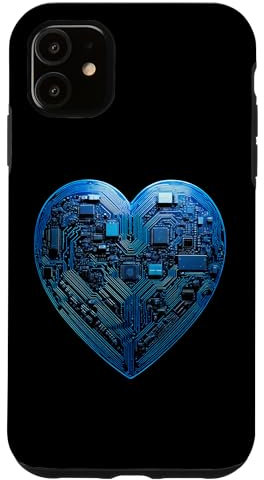 Coque pour iPhone 11 Carte mère Valentine Circuit informatique graphique