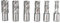 GVHAKG M2al Kernbohrersatz, 12, 14, 16, 18, 20, 22 Kernbohrer und Zentrierbohrer Schnitttiefe 30mm（7 teilig)