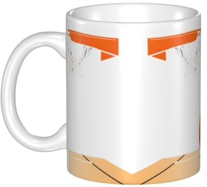 MKGOHLG Dunk Mug en céramique pour cappuccino, latte, céréales, yaourt, lait, boissons chaudes ou froides, four à micro-ondes