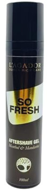 L'Agador So Fresh Aftershave Gel, Menthol & Mandarine, mit Aloe Vera und Hyaluron, 100ml Airless Dispenser