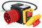 Motorschutzschalter 400V,Notausschalter 3-Phasig mit Kabel,Magnetschalter Sicherheitsschalter Nullspannungsschalter für Maschinen wie Tischsägen & Holzbearbeitung,AC-3 12A,IP54,Motorschutz bis 4.8kW