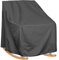 GLFLOW Abdeckung für Gartenmöbel, wasserdicht, Schaukelstuhl-Abdeckung, für Garten, Gartenmöbel, wetterfest, schwarz, 70 x 83 x 99 cm
