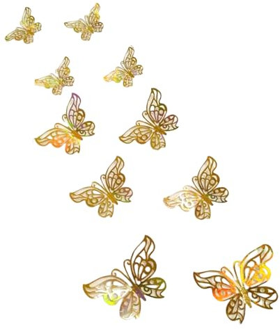 Adesivo da parete 3D con farfalla, per camera da letto, facile da applicare