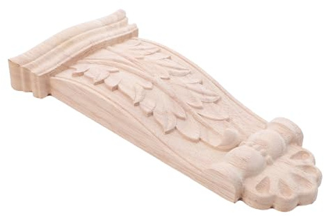 TOBBOMEY Mensole in Intagliato Applique Decorativa Per Mobili in Massello Per Interni Classici Mensole Cornice Per Parete Design Vintage Per Caminetti