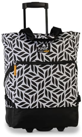 Punta® Einkaufstrolley (33 L) - Stabiler Einkaufswagen für müheloses Einkaufen mit leise laufenden Skater-Rollen - Perfekt als Shopper und Weekender - Einkaufstrolley klappbar