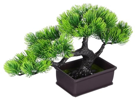 Didiseaon Bonsaï Artificiel Décoratif Réaliste Pot Plante Verte Fausse sans Entretien pour Bureau et Maison Décoration Zen Intérieure Compacte