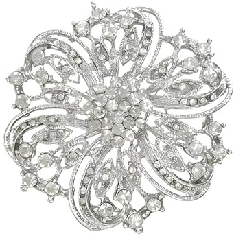Broche Femme Vetement, Fleur Broches Et Pins, Bijoux En Argent, Pour Anniversaire, Noël, Décoration De Robe De Fête