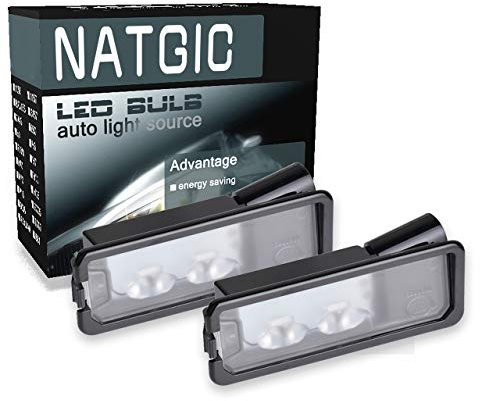 NATGIC License Number Plate Light Lamps CanBus Universally (Pack of 2)