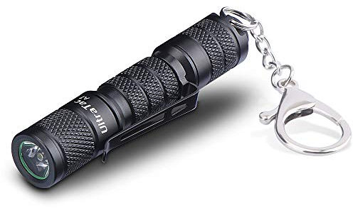 Aidier A7 Super Bright 1 pile AAA incluse Mini lampe torche porte-clés Petite lampe de poche