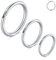 VFUN 3 Stück Chirurgenstahl 18G Helix Piercing Nasenpiercing Cartilage Tragus Ohr Stecker Septum Piercing Hinger klick Segment Ring Piercing Schmuck 8-12MM