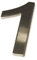 Brushed Stainless Steel House Numbers Stick on 3M Adhesive 10cm Tall - 1 to 9999#(None)~(None)~1