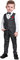Nwada Kleinkind Junge 4 Stück Gentleman Anzug Langarmhemd + Hose + Weste + Brosche Herbst Junge Kleidung Sets Grau 4-5 Jahre