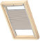 VELUX Original Wabenplissee, M06, Cremegrau, mit Grauer Führungsschiene