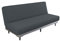 XJHKG Sofabezug Ohne Armlehnen, 3 Sitzer Antirutsch Schlafsofa Couch überzug Clic Clac Bettcouch Couch Sofa Hussen (DunkelGrau)