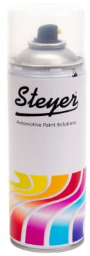 Steyer 1 X 400ML Satin Black Direct to Bare Metal Paint High Build Fast Dry 1 Coat Coverage NO PRIMER REQUIRED - ONE COAT - INTERIOR & EXTERIOR USE