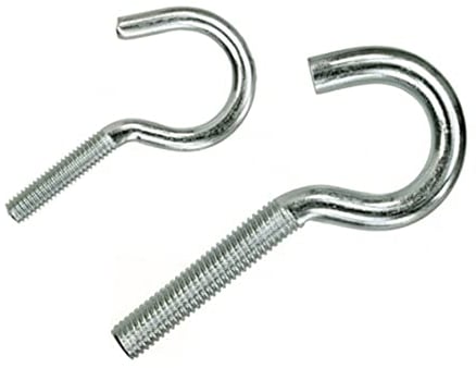 Metrische Schraubhaken, Gewinde M4-M8, Hakenschraube halbrund Haken Stahl verzinkt (25, M6 x 50 mm)