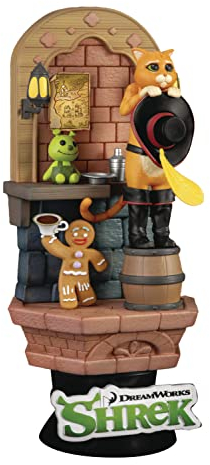 Beast Kingdom - Shrek - Puss in Boots Diorama Stage 15,2 cm Statue