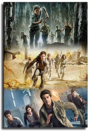 ZVW Filmposter The Maze Runner, dekoratives Gemälde, Leinwand, Wandkunst, Wohnzimmer, Poster, Schlafzimmer, Gemälde, 40 x 60 cm