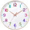 HZDHCLH Wall Clock 12 Inch Silent Non Ticking Clock for Living Room Bedroom Kitchen Office (Gradient rose gold)