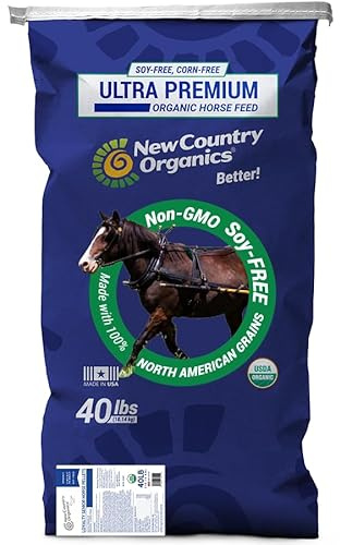 New Country Organics | Loyalty Senior Horse Pellets for Horses 15+ Years Old | Corn-Free and Soy-Free | 16% Protein | Certified Organic and Non-GMO | Nutrition for Senior Horses 40 lbs | Grain Feed