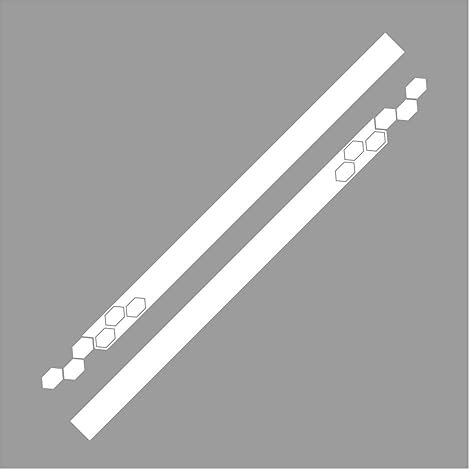 Adesivo per Minigonna Laterale Auto per VW Golf 4 5 6 7 MK3 MK4 MK5 MK6 Polo,Adesivi per Carrozzeria Decalcomanie di Protezione Antigraffio Accessori,B-White