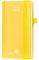 POPRUN Taschenkalender 2025 Klein Hardcover 16,5 x 9 cm (Aug.2024-Dez.2025) - Kalender 2025 Klein - Terminplaner, Planer 1 Woche 2 Seite mit Innentasche - Hellgelb