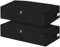 2 Pacchetti di Contenitori Sottoletto, Scatole per Armadio con Supporto Laterale e Inferiore e 3 Maniglie, Contenitori per Armadio Salvaspazio per Piumoni Asciugamani Vestiti Coperte, 76x38x17cm