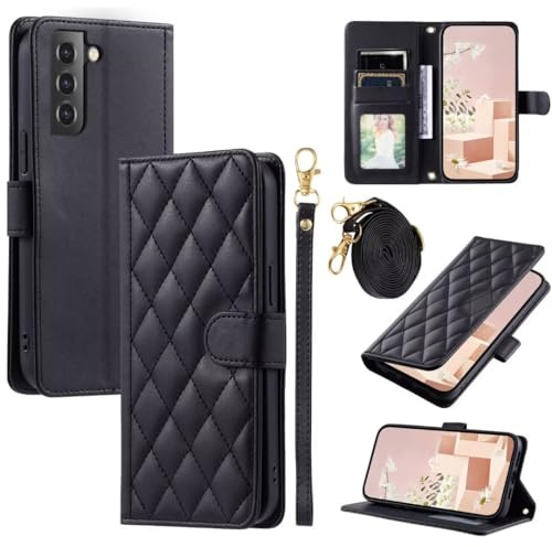 Handyhülle für Samsung Galaxy A70/A70S Handykette, Lederhülle für Samsung Galaxy A70/A70S Necklace Klappbar Hülle Tasche Luxury Stoßfeste Case Schutzhülle Kartenfächer für Samsung Galaxy A70/A70S,