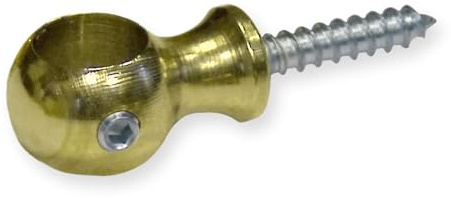 Ringöse 19 x 14 x 30 mm Durchmesser 13 mm Messing poliert sehr hochwertig