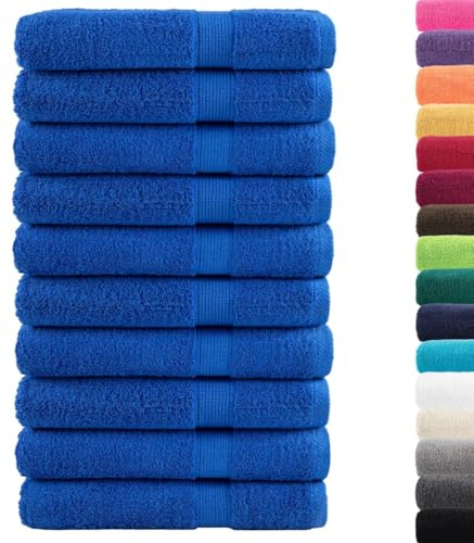 vidaXL Premium Saunatücher SOLUND 10 STK. Blau 80x200 cm 600 g/m²