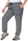 Hanna Nikole Taglie da donna Pantaloni cargo elasticizzati Pantaloni da trekking impermeabili con tasche con cerniera, Grigio scuro, 54 Più