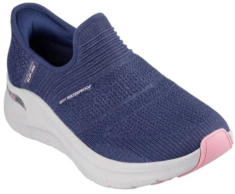 Skechers Slip-ins: Arch Fit 2.0 - Right As Rain 150193-NVPK, Damen, Sportschuhe, Navy/Pink Trim