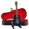 BESTonZON Miniatur Gitarre Deko Für Den Schreibtisch Klassisches Musikinstrument Aus Mit Ständer Und Geschenkbox Große Nachbildung Ideales Zur Graduierung